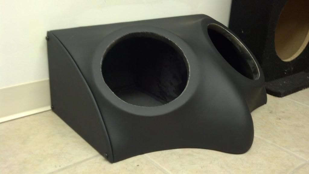 For Sale Custom Fiberglass Dual 10 Inch Leather Sub Box